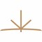 Ekena Millwork Alberta Timber Gable Bracket, Western Red Cedar, 108"W x 54"H x 1 1/2"D x 3 1/2"F, 12/12 Pitch GBW108X54X0204ALB00SWR - alternate 1